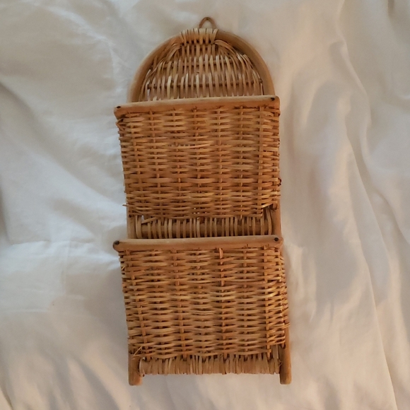 Other - Wicker hanging file basket